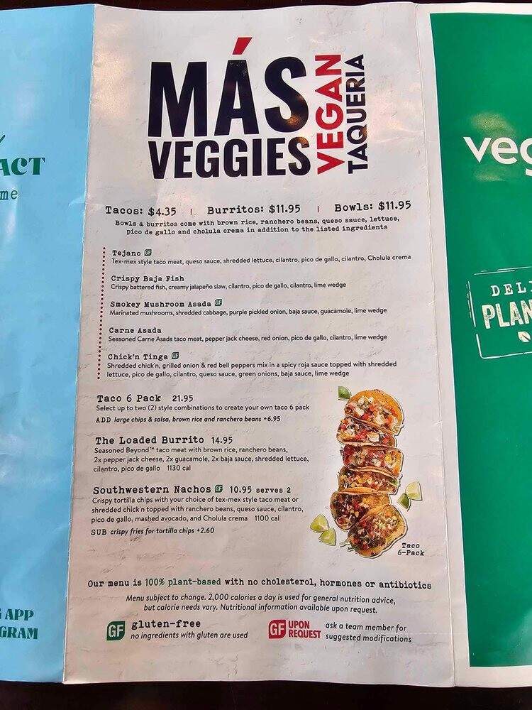 Veggie Grill - Hollywood, CA menu_pic