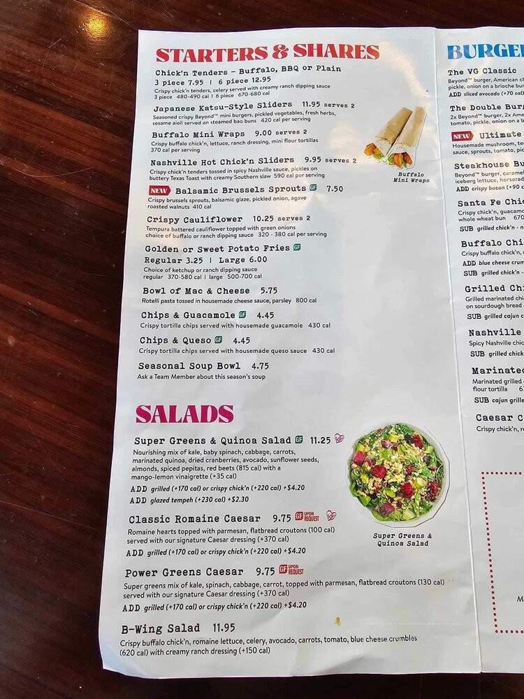 Veggie Grill - Hollywood, CA menu_pic