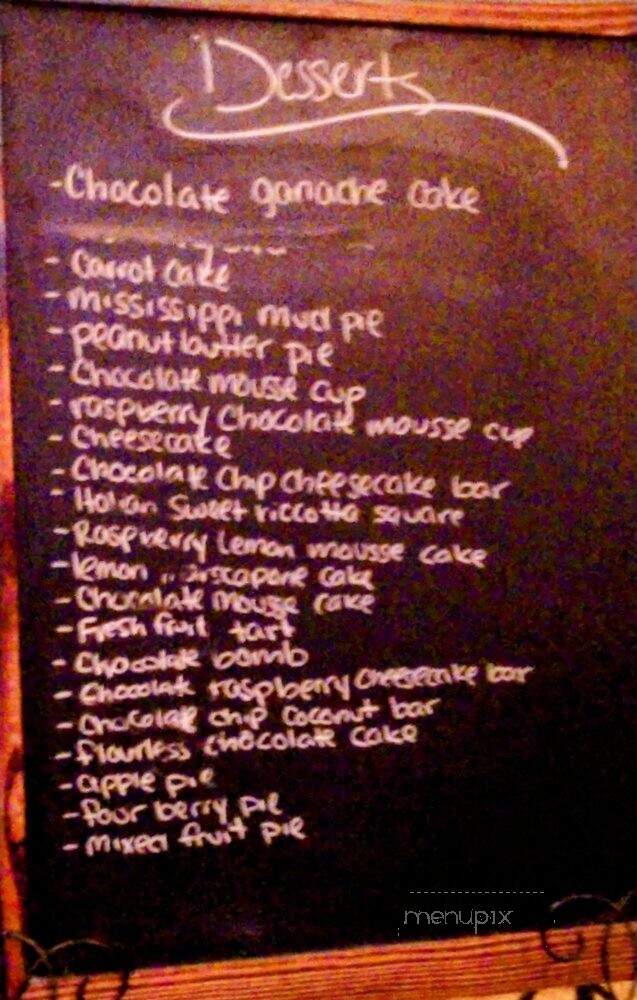 Waterwheel Cafe - Milford, PA menu_pic