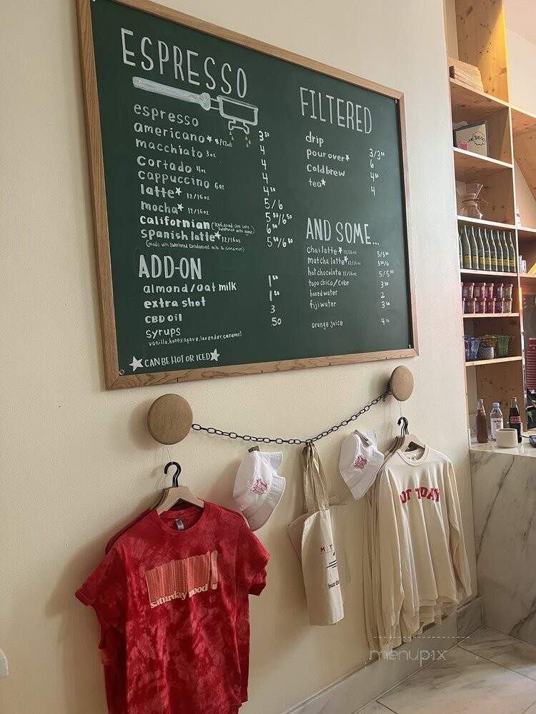 Weekend Coffee - Dallas, TX menu_pic