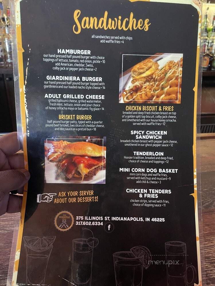 Whistle Shop - Indianapolis, IN menu_pic