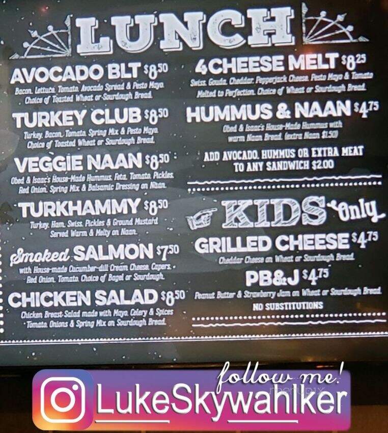 Wm. Van's Coffee - Springfield, IL menu_pic