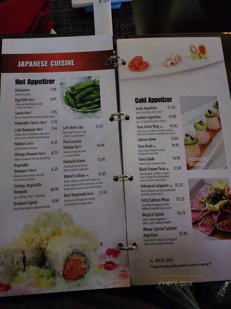 Woow Sushi - La Grange, IL menu_pic