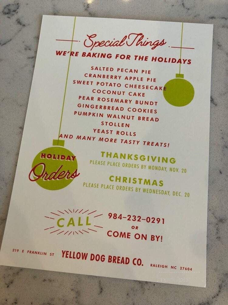 Yellow Dog Bread Company - Raleigh, NC