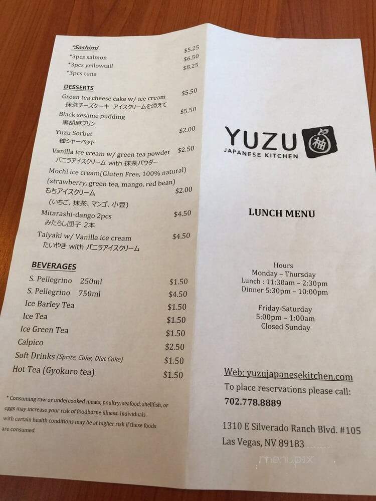 Yuzu Japanese Kitchen - Las Vegas, NV
