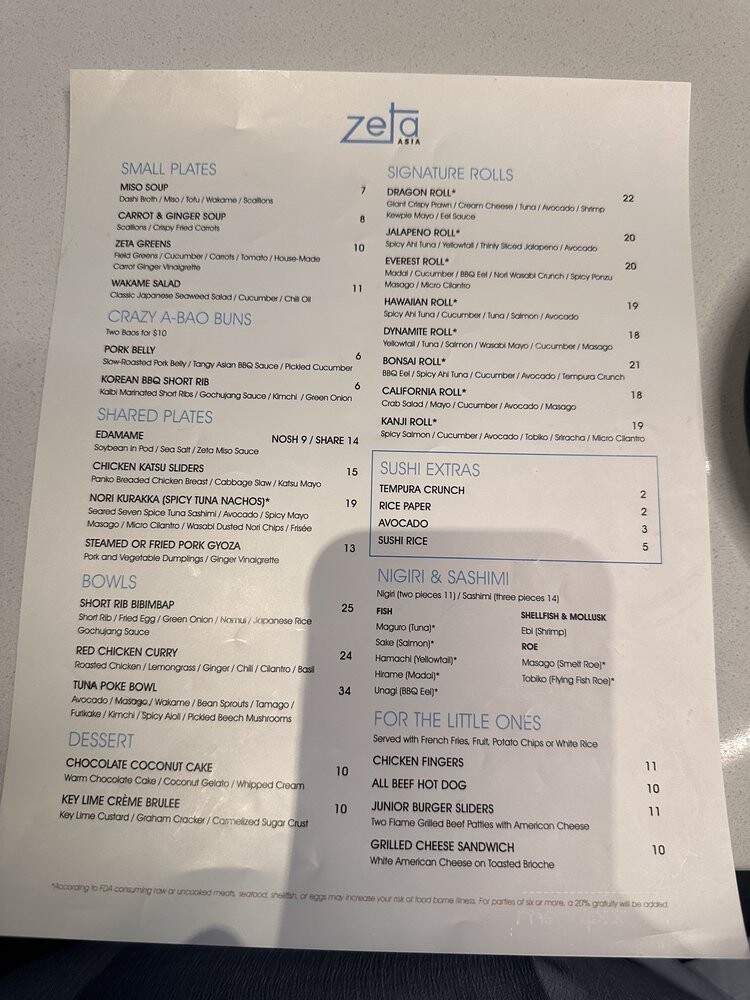 Zeta Bar and Sushi Lounge - Orlando, FL