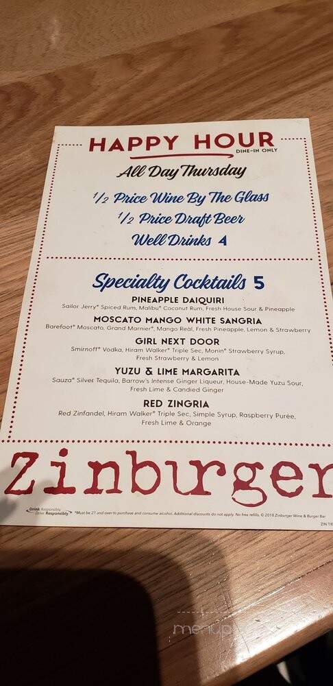 Zinburger Wine & Burger Bar - Durham, NC