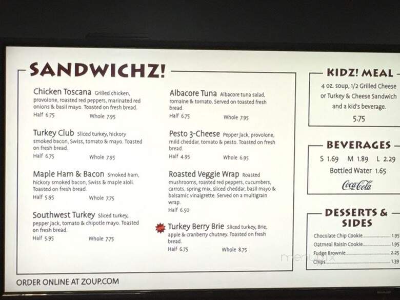 Zoup! - Wilmington, DE menu_pic