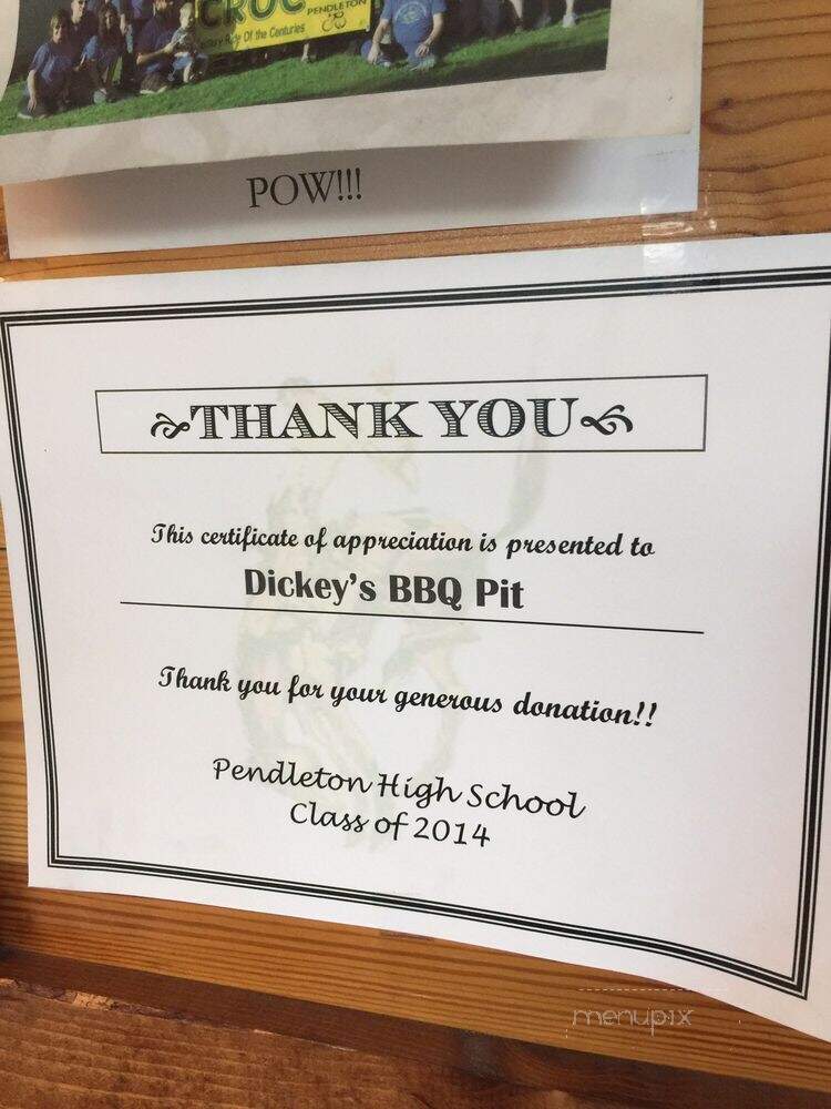 Dickey's Barbecue Pit - Pendleton, OR menu_pic