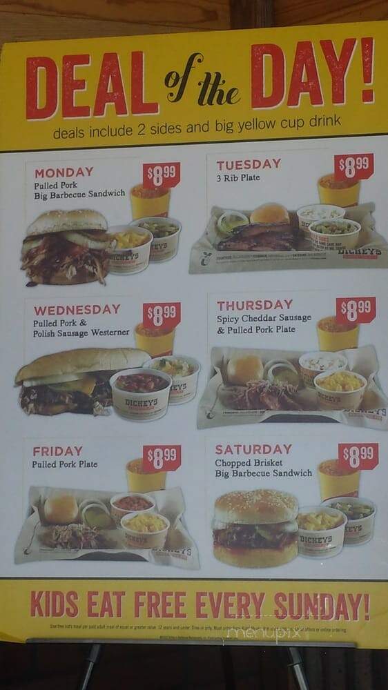 Dickey's Barbecue Pit - Granbury, TX menu_pic