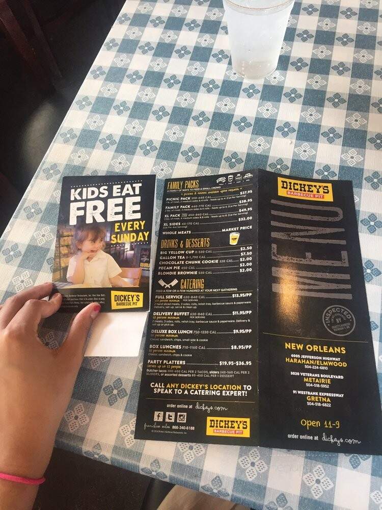 Dickey's Barbecue Pit - New Orleans, LA menu_pic