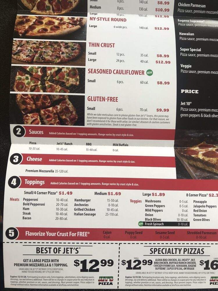 Jet's Pizza - Indianapolis, IN menu_pic