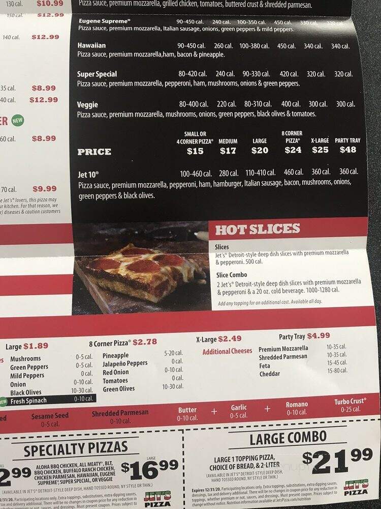 Jet's Pizza - Indianapolis, IN menu_pic