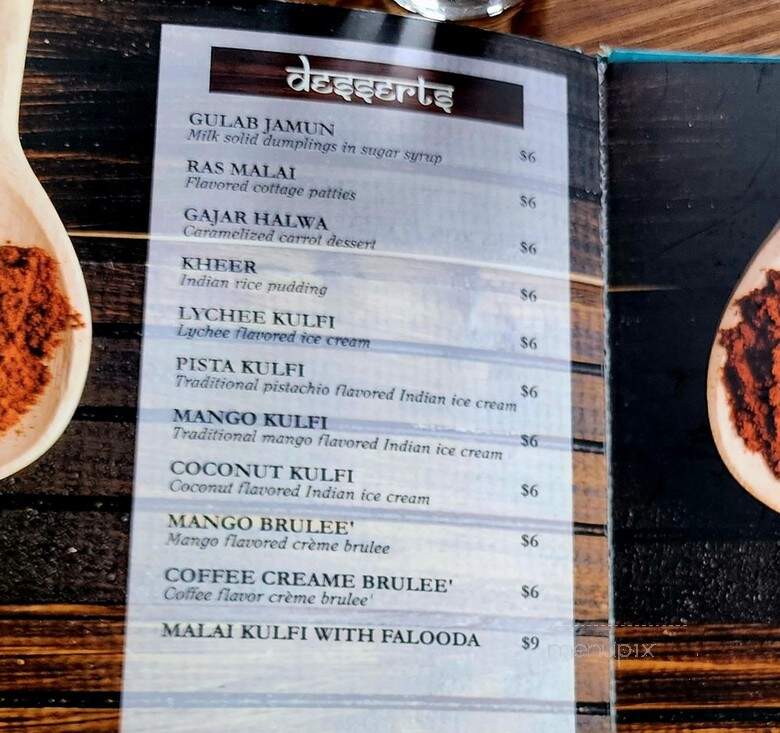 Mantra Indian Restaurant - Schiller Park, IL menu_pic