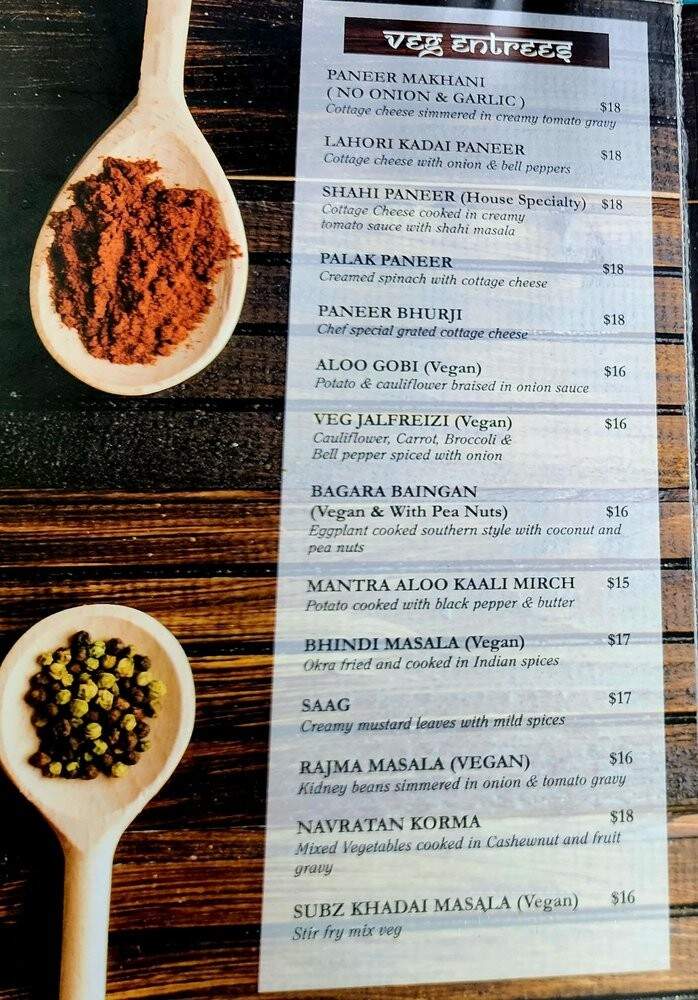 Mantra Indian Restaurant - Schiller Park, IL menu_pic