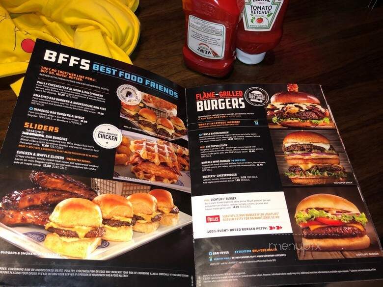 Dave & Buster's - Syracuse, NY menu_pic