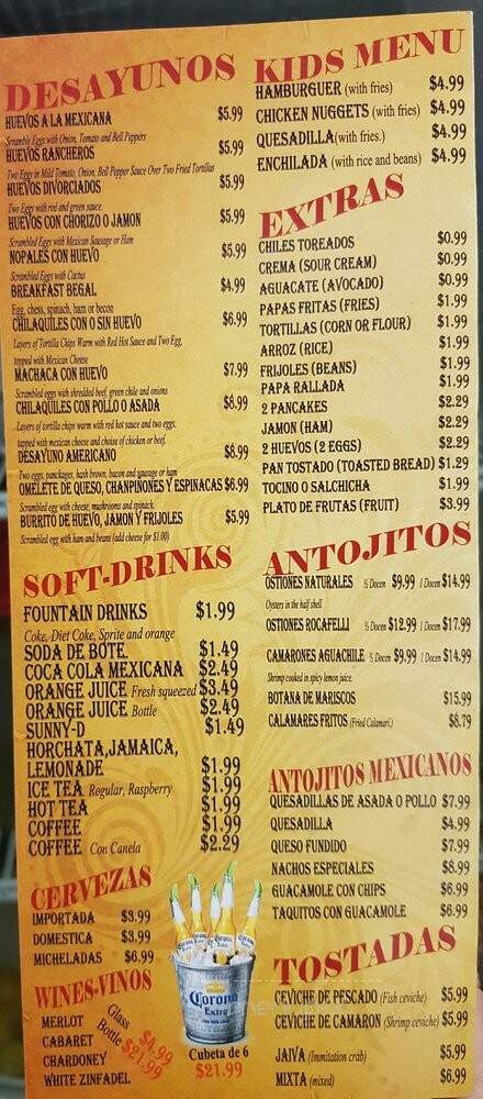 Atlantic Restaurant - Los Angeles, CA menu_pic