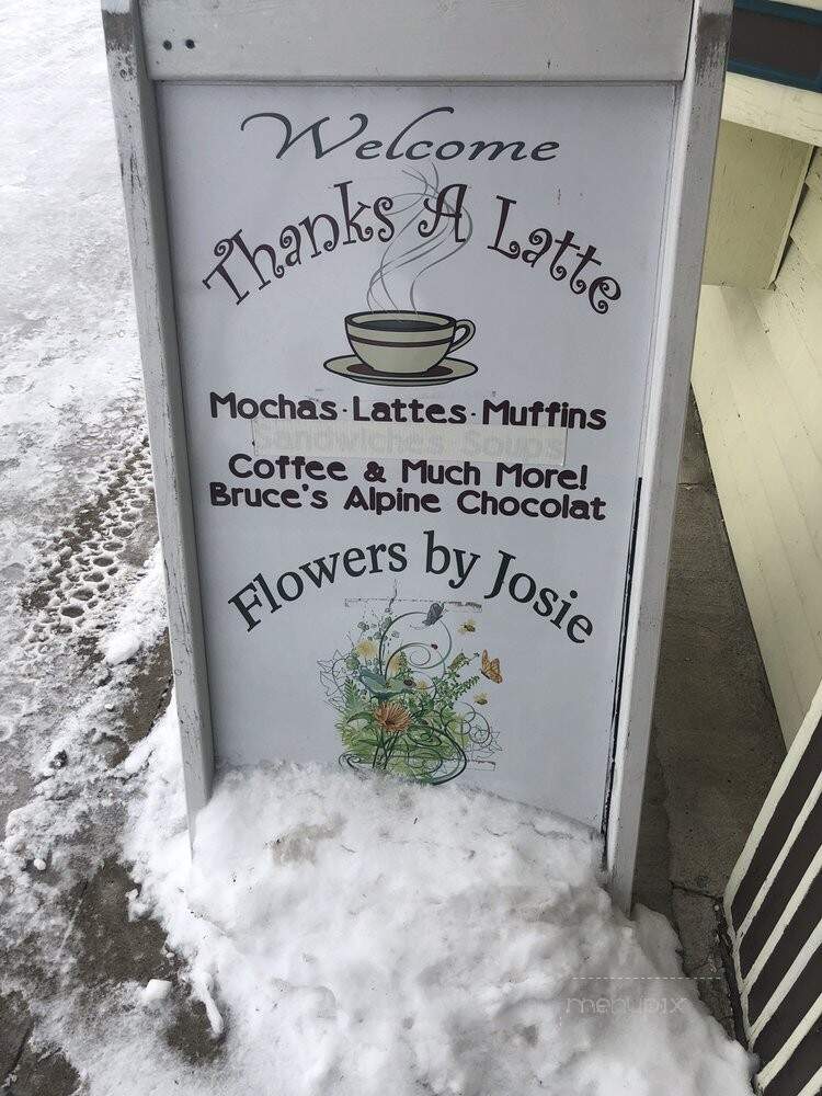Thanks a Latte - Grayling, MI menu_pic