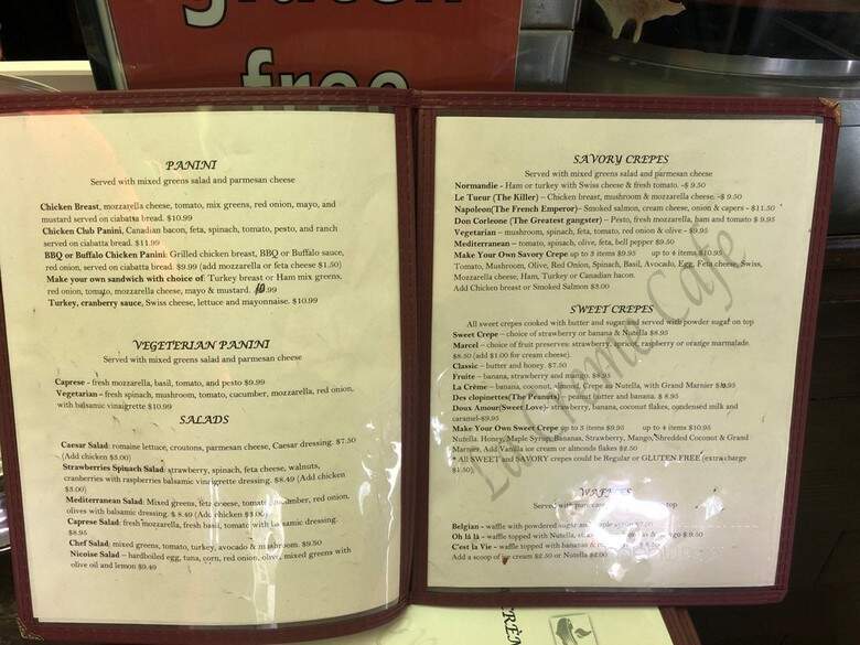 La Creme Cafe - West Hollywood, CA menu_pic