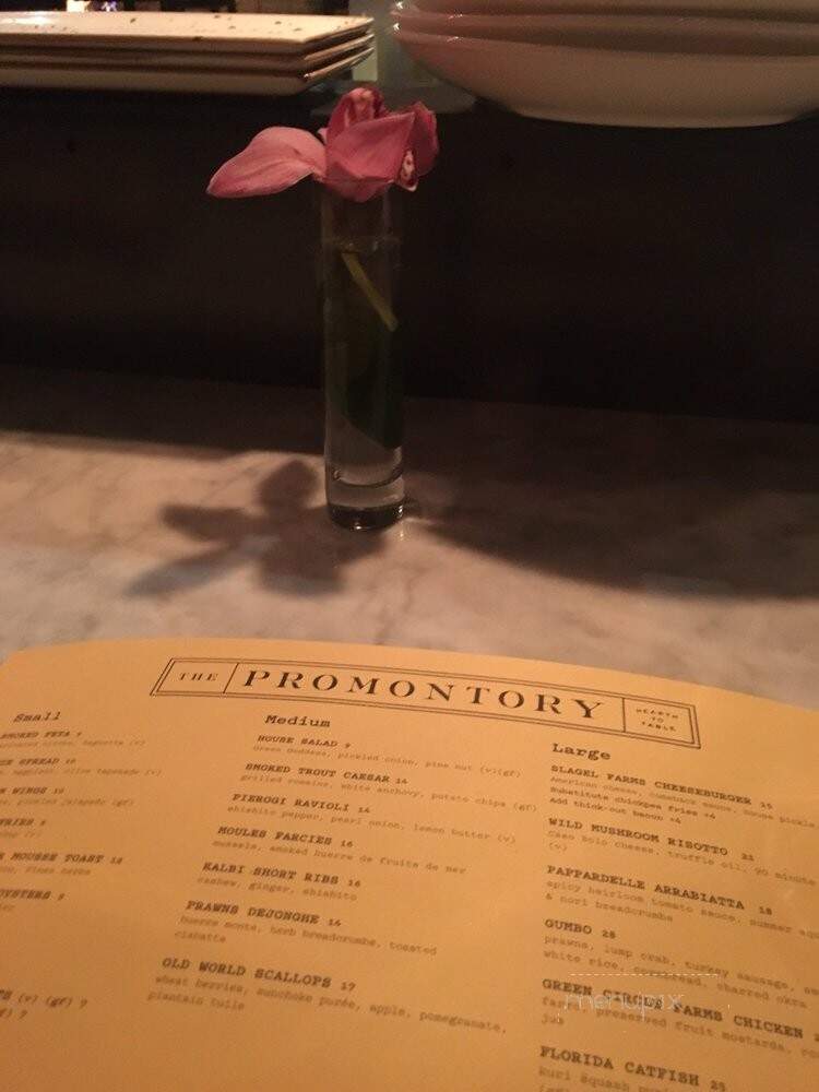 The Promontory - Chicago, IL menu_pic