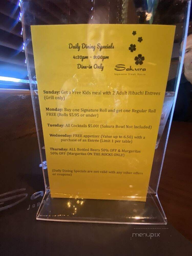 Sakura - Grand Forks, ND menu_pic