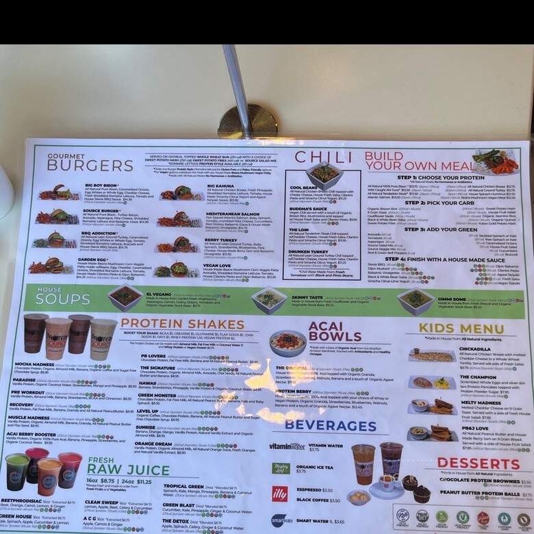 Protein Source Restaurant - Las Vegas, NV menu_pic