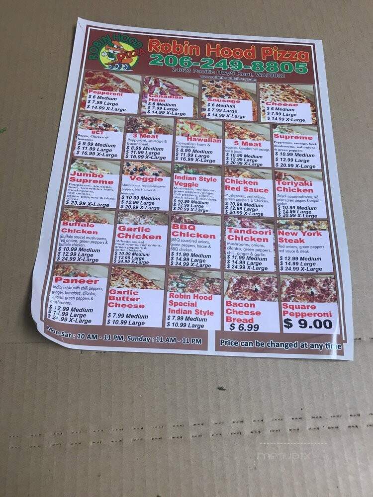 Robin Hood Pizza - Kent, WA