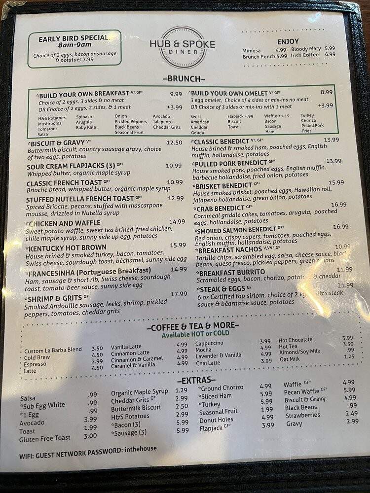 Hub & Spoke Eatery - Salt Lake City, UT menu_pic