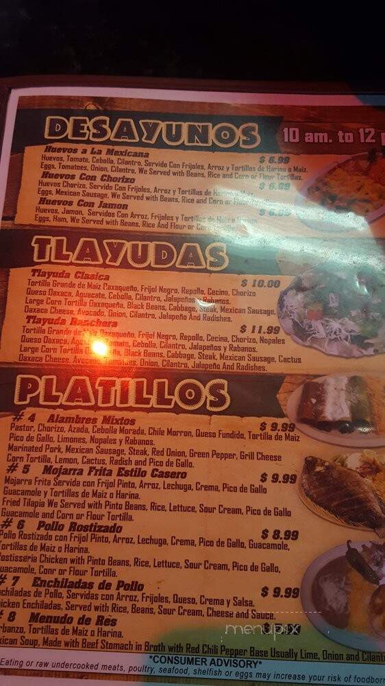 Delicias - Columbus, OH menu_pic