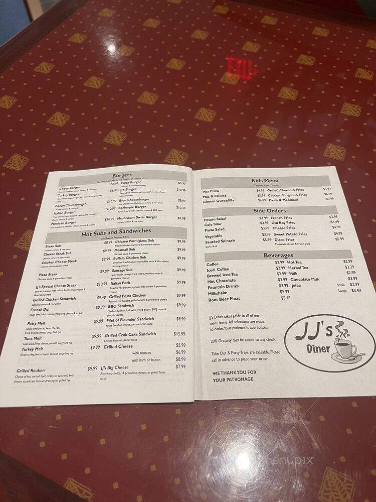 Jj's Diner - Pleasantville, NJ menu_pic