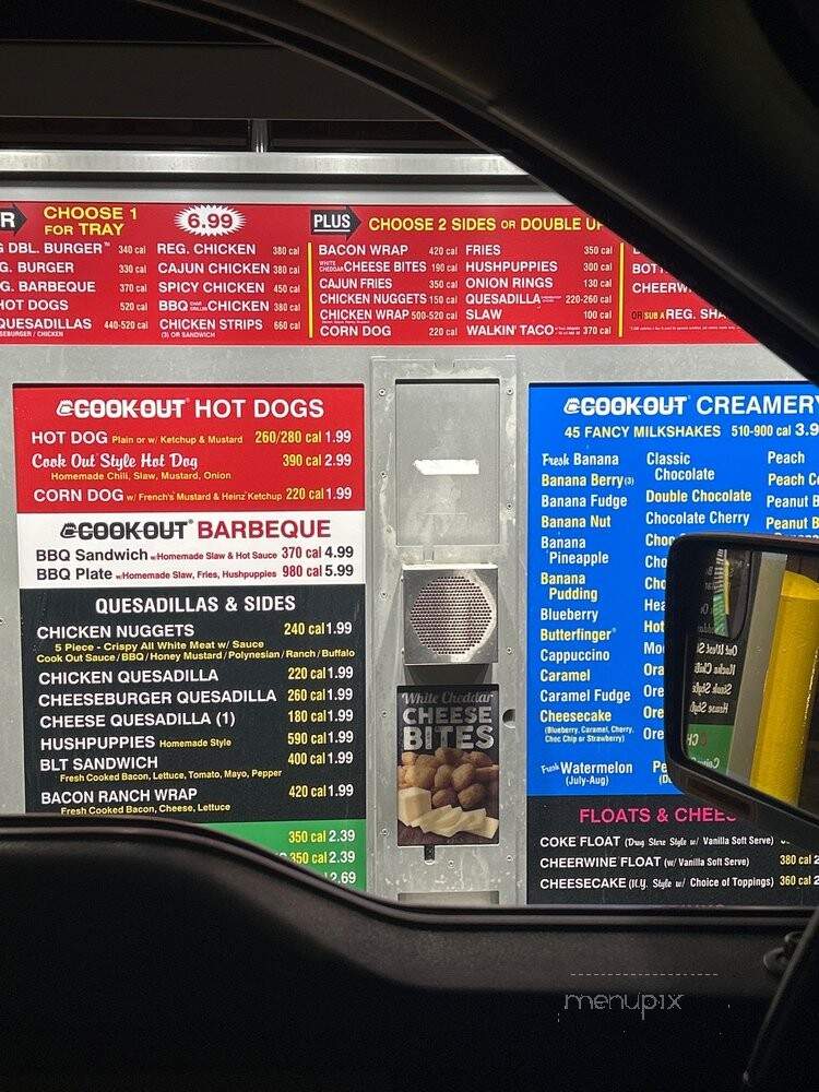 Cook Out - Atlanta, GA menu_pic
