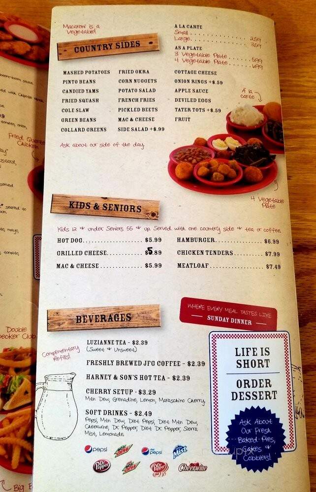 Granny's Kountry Kitchen - South Point, OH menu_pic