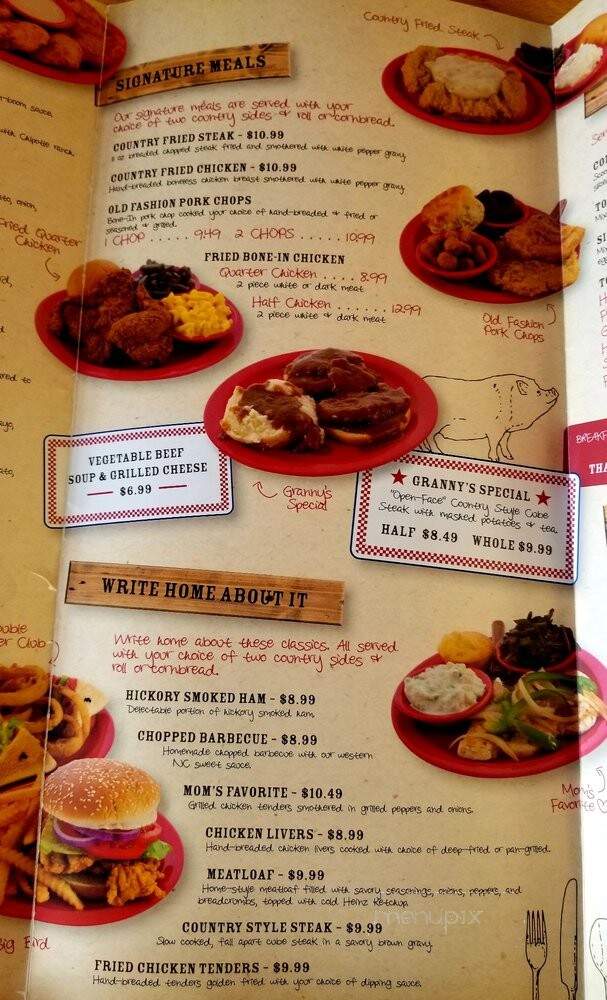 Granny's Kountry Kitchen - South Point, OH menu_pic