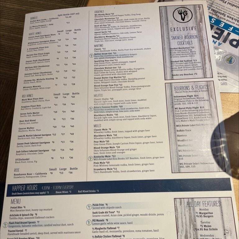 Walnut Grill - Ballwin, MO menu_pic