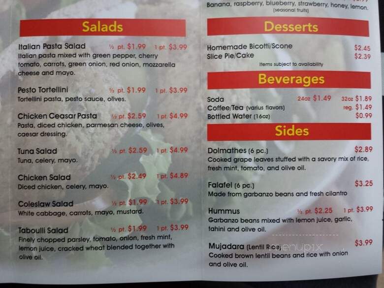 S&S Deli - Fairfield, CA menu_pic