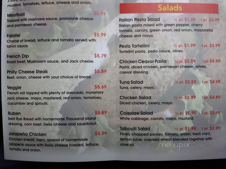 S&S Deli - Fairfield, CA menu_pic