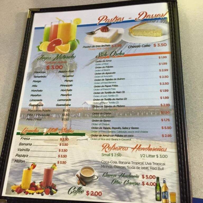 La Ceiba - Memphis, TN menu_pic