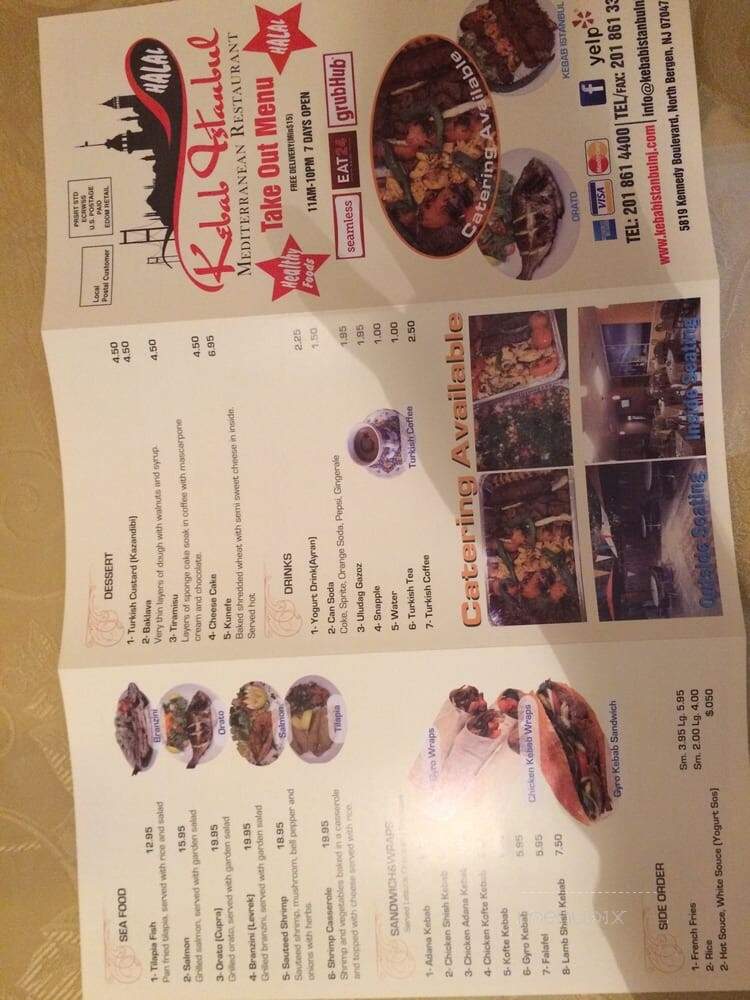 Kebab Istanbul - North Bergen Township, NJ menu_pic