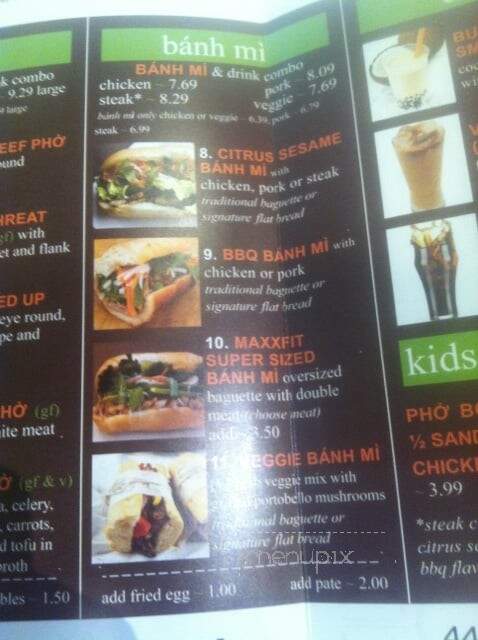 Phubs - Hanover, MD menu_pic