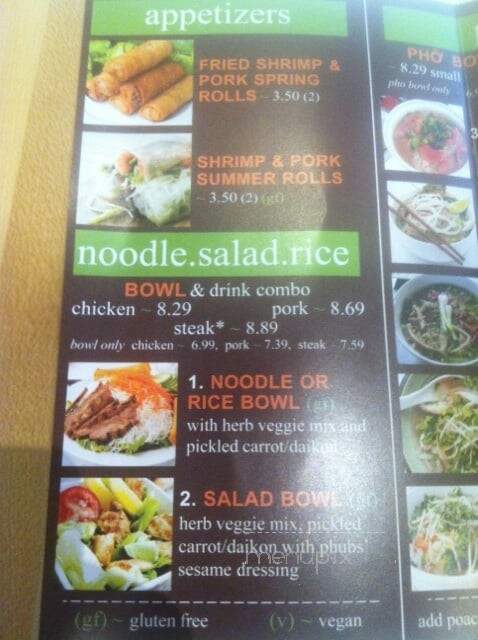 Phubs - Hanover, MD menu_pic