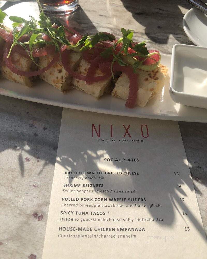 Nixon - Los Angeles, CA menu_pic