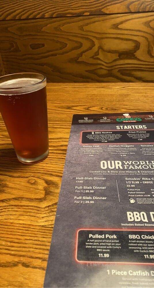 Corkys BBQ - Olive Branch, MS menu_pic