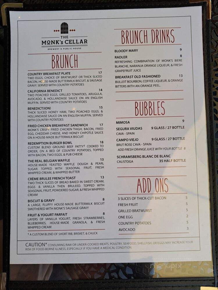 Monk's Cellar - Roseville, CA