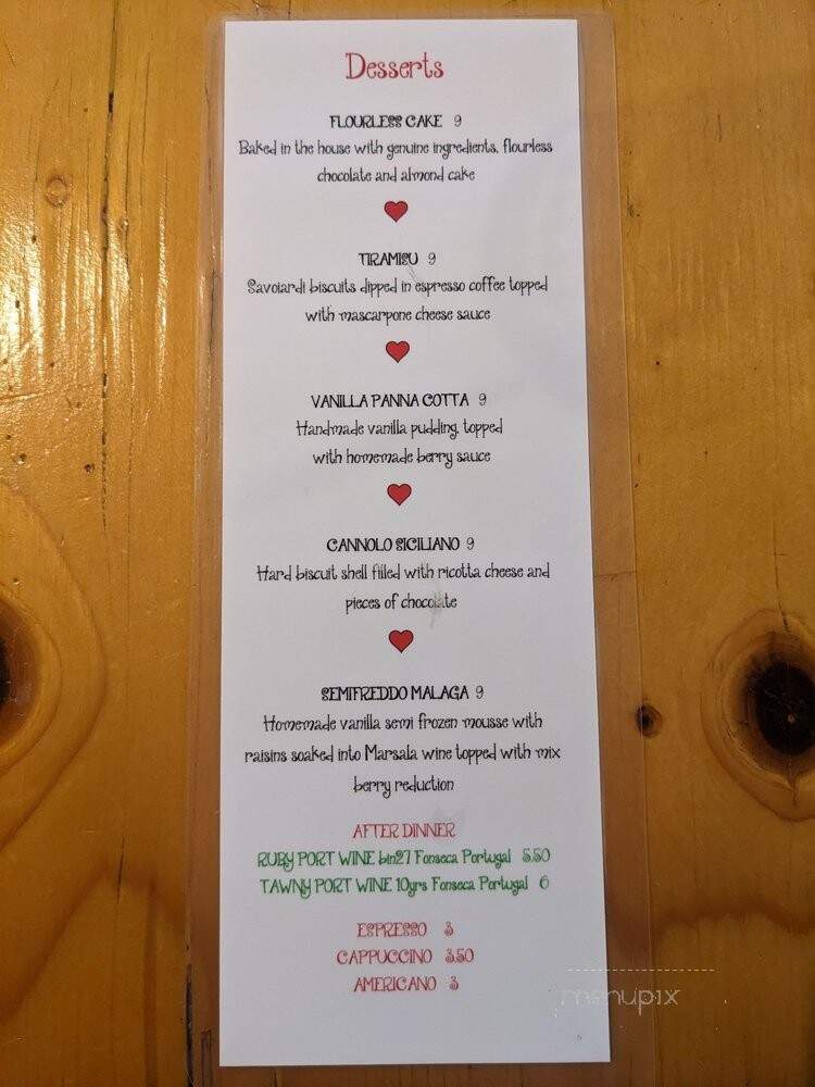 Cucina Basilico - San Diego, CA menu_pic
