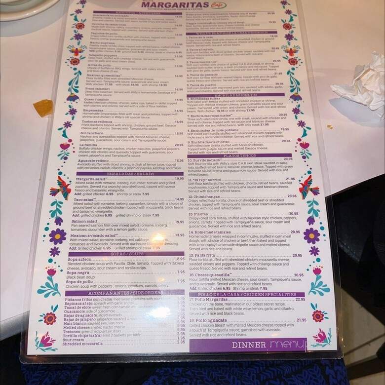 Margarita's Cafe 3 - Wantagh, NY menu_pic
