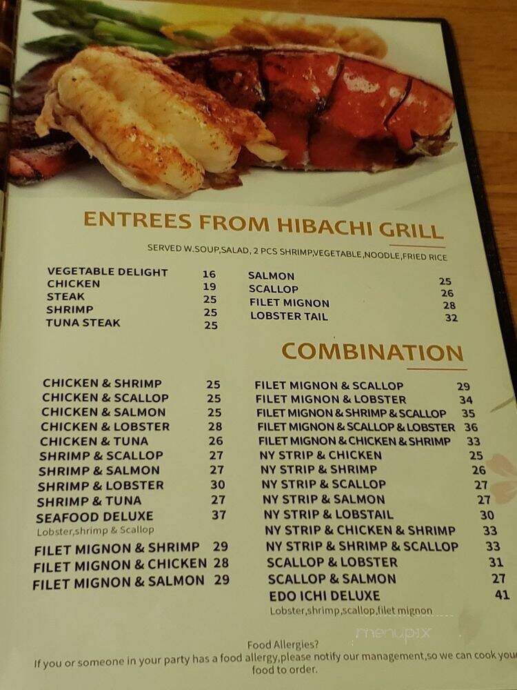 Edo Sushi & Habachi Steakhouse - Wethersfield, CT menu_pic