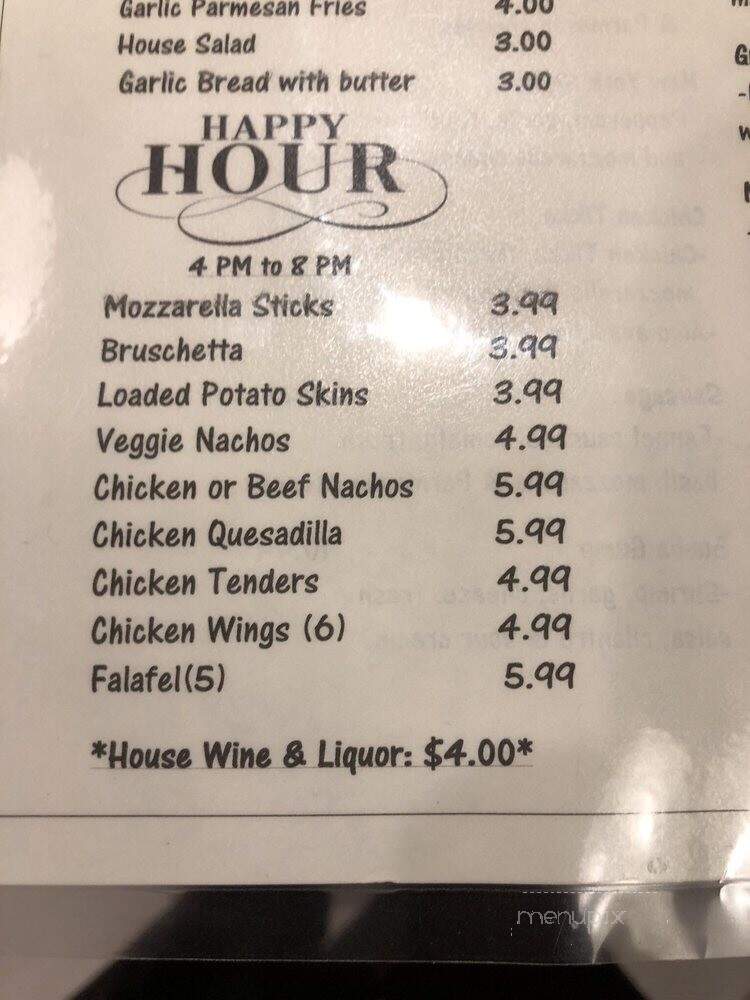 Kixx at the Pind - Kingston, NJ menu_pic