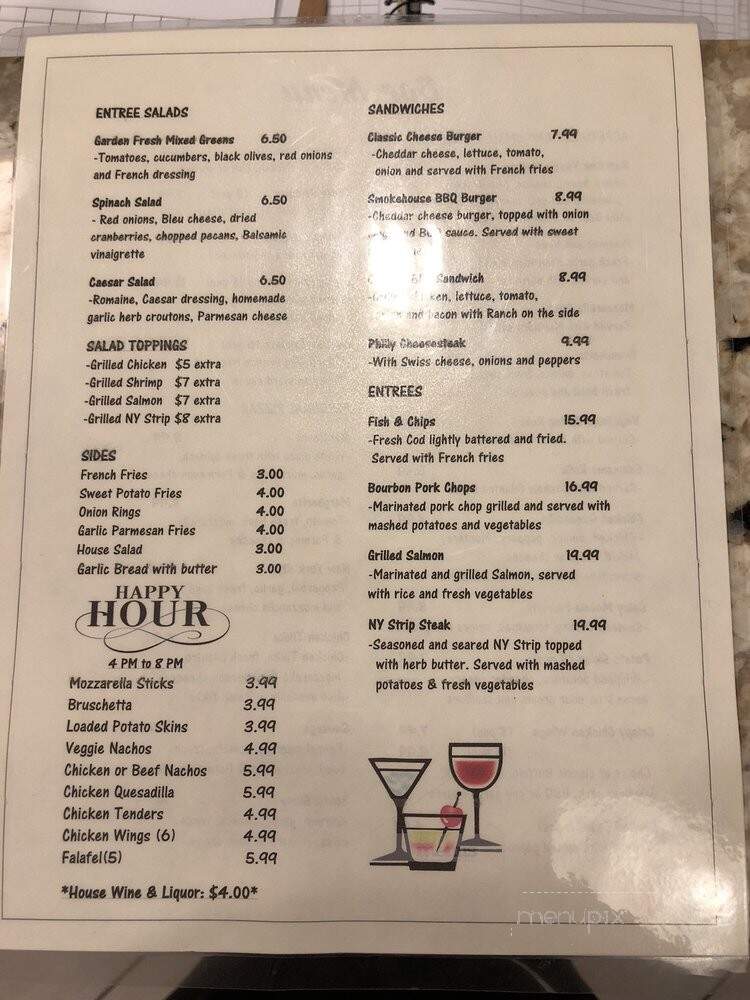Kixx at the Pind - Kingston, NJ menu_pic