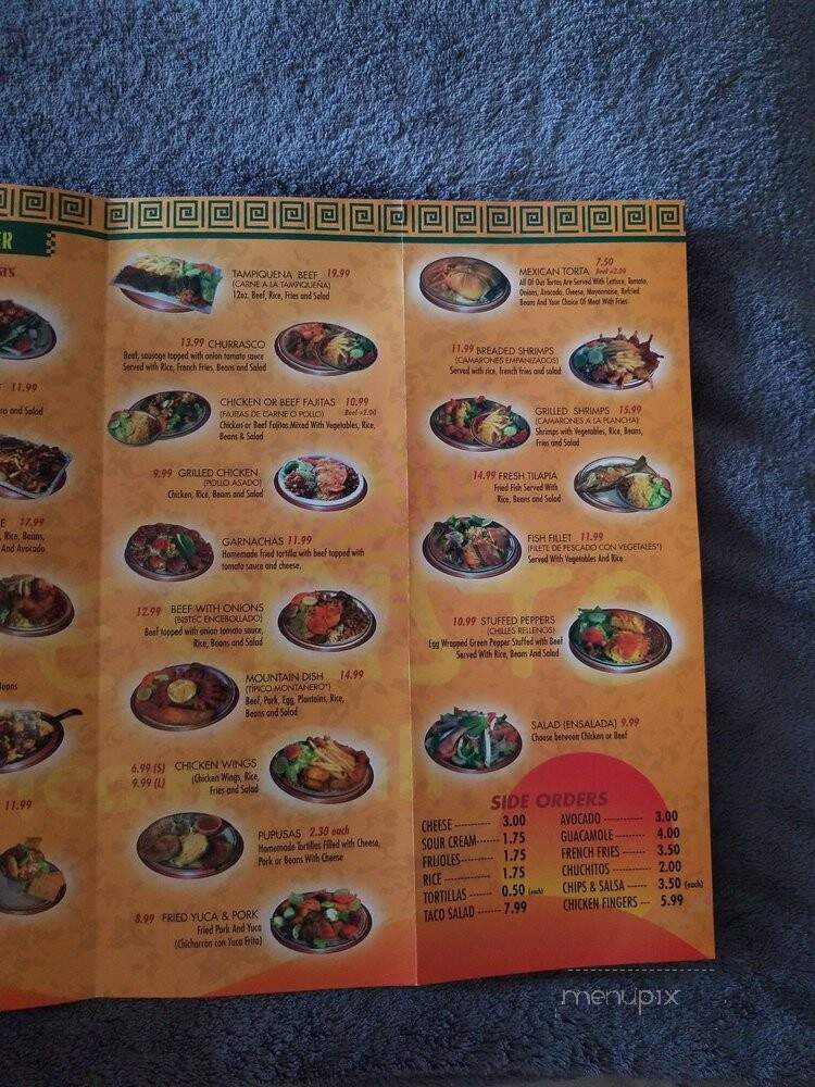 Montecristo Mexican Grill - Revere, MA menu_pic