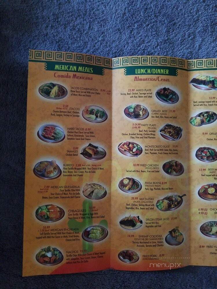 Montecristo Mexican Grill - Revere, MA menu_pic